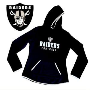 NFL Raider’s Football Women’s Ribbed Hoodie Small NWT